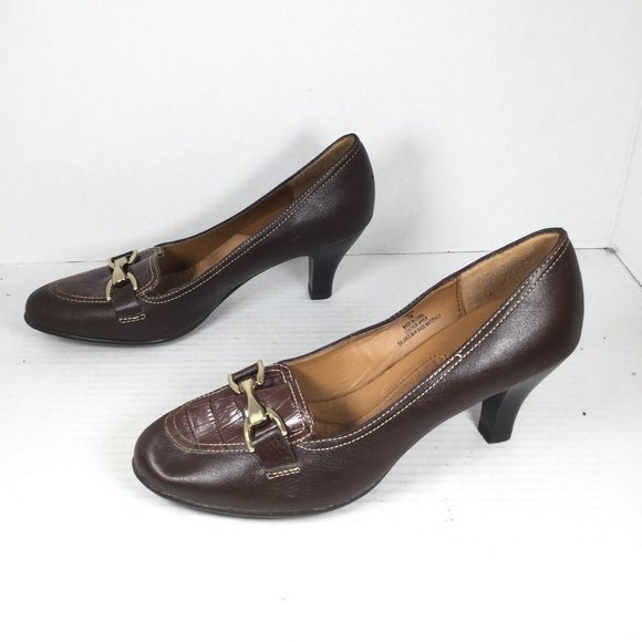 Soft Shoe by Medicus Pascal Leather Heels Brown 7 - Picture 7 of 10